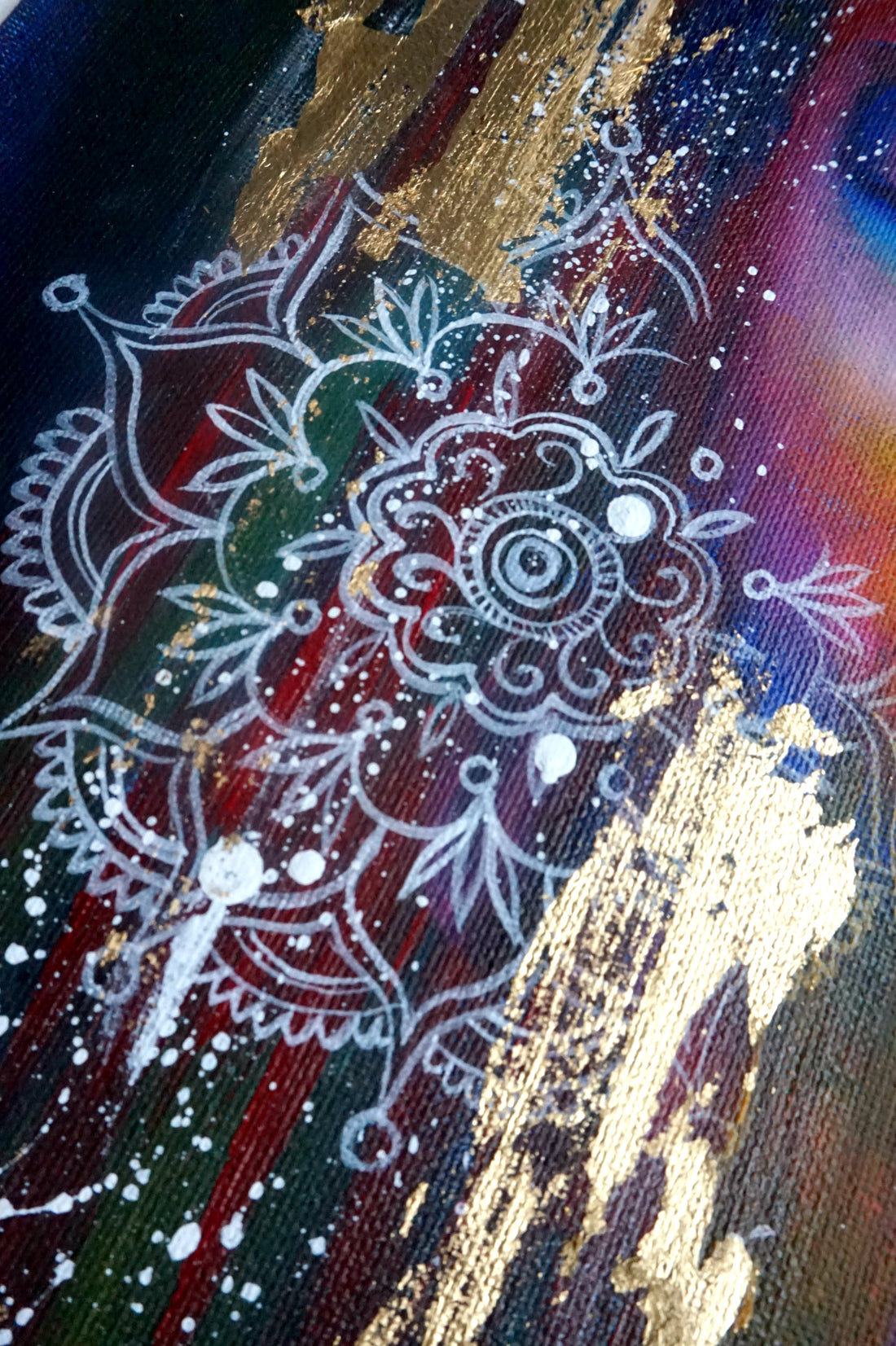 Meditating Buddha with Gold Leaf : Detailed Acrylic & Mixed Media Painting Workshop