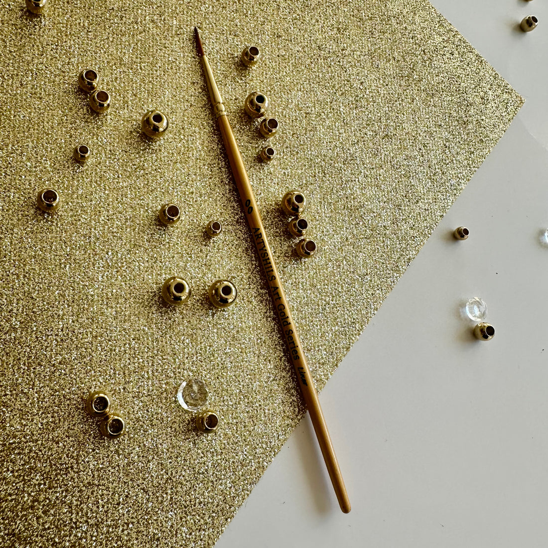 No.00 Liner Brush : Gold Glow Collection | Synthetic Hair | Vegan