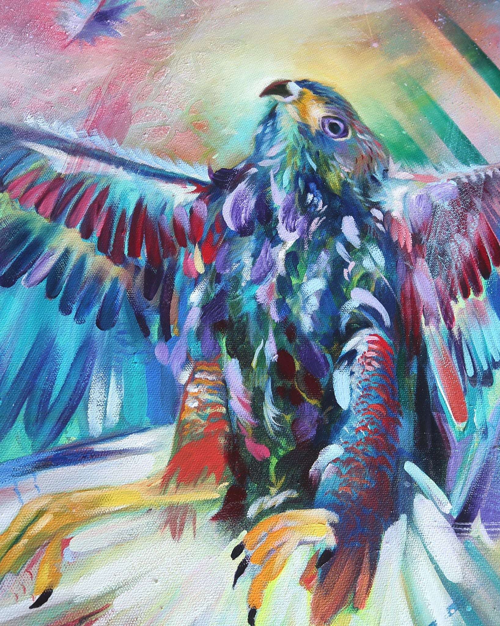 ORIGINAL ART - "Transformation" by Shilpa Lalit, Acrylics and oil paints on Canvas