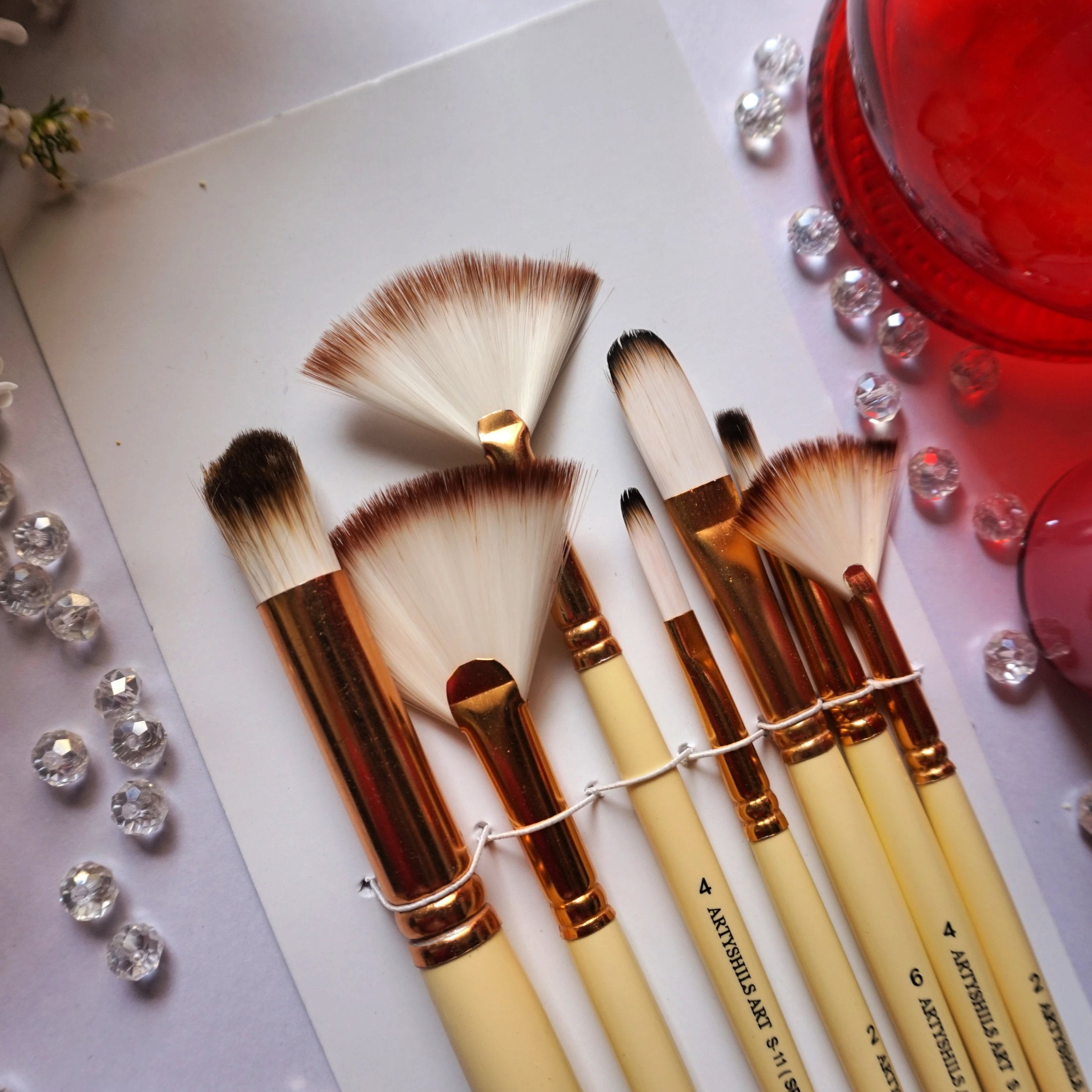 ** VERSION 3 ** Fan and horse shoe blender effect brushes 2 set by Artyshils Art