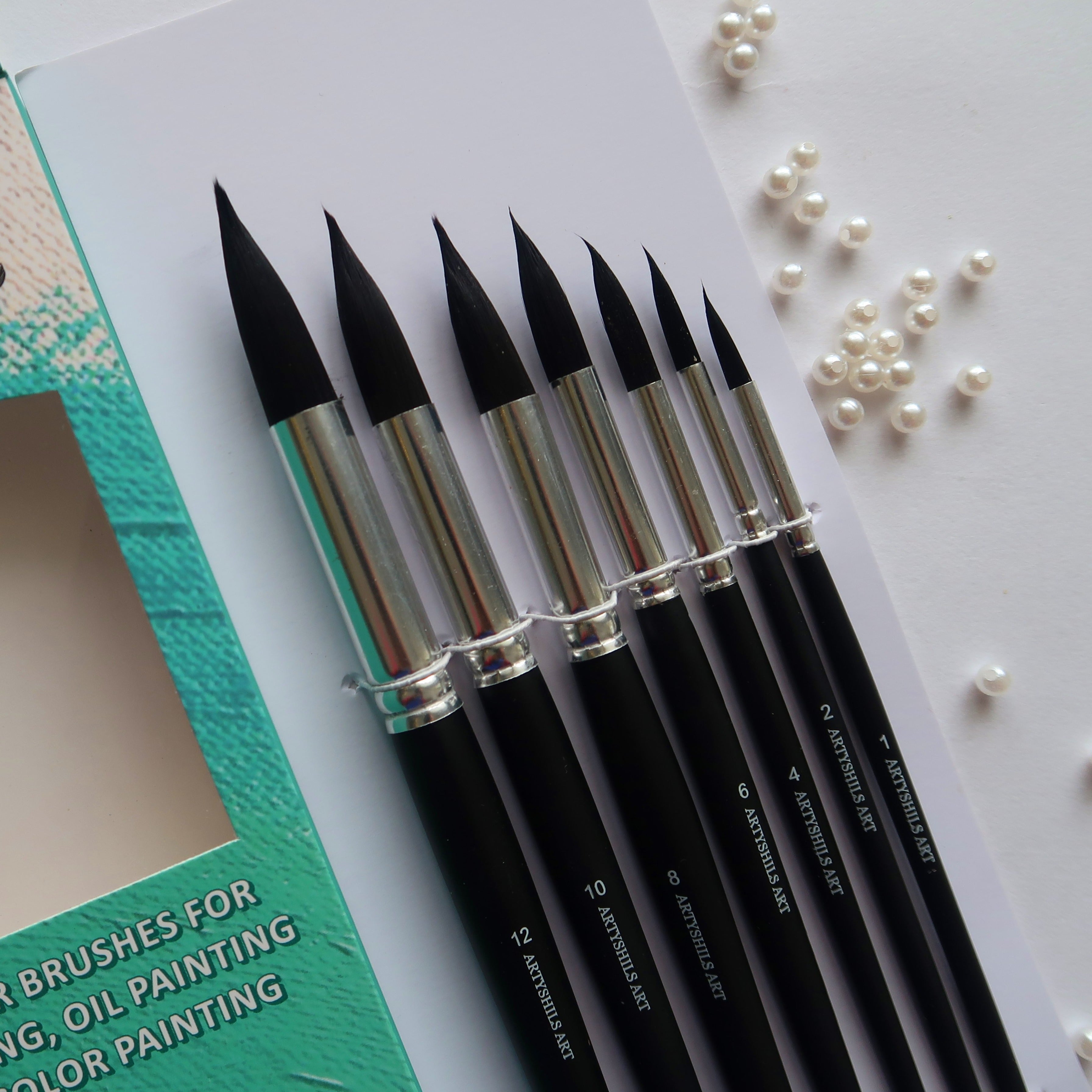 Silver Bill soft Premium Watercolour Brushes set by Artyshils Art