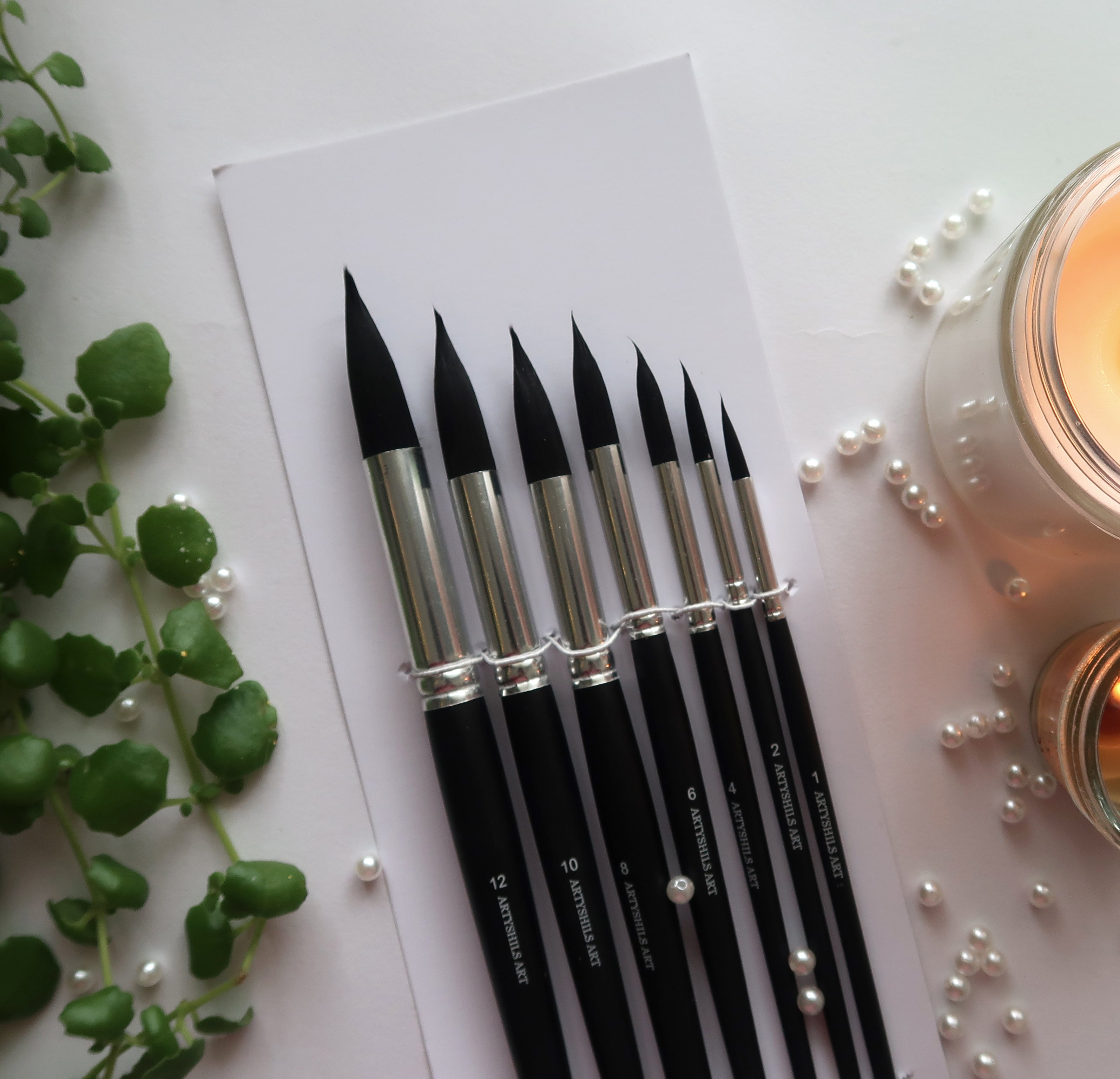 Silver Bill soft Premium Watercolour Brushes set by Artyshils Art