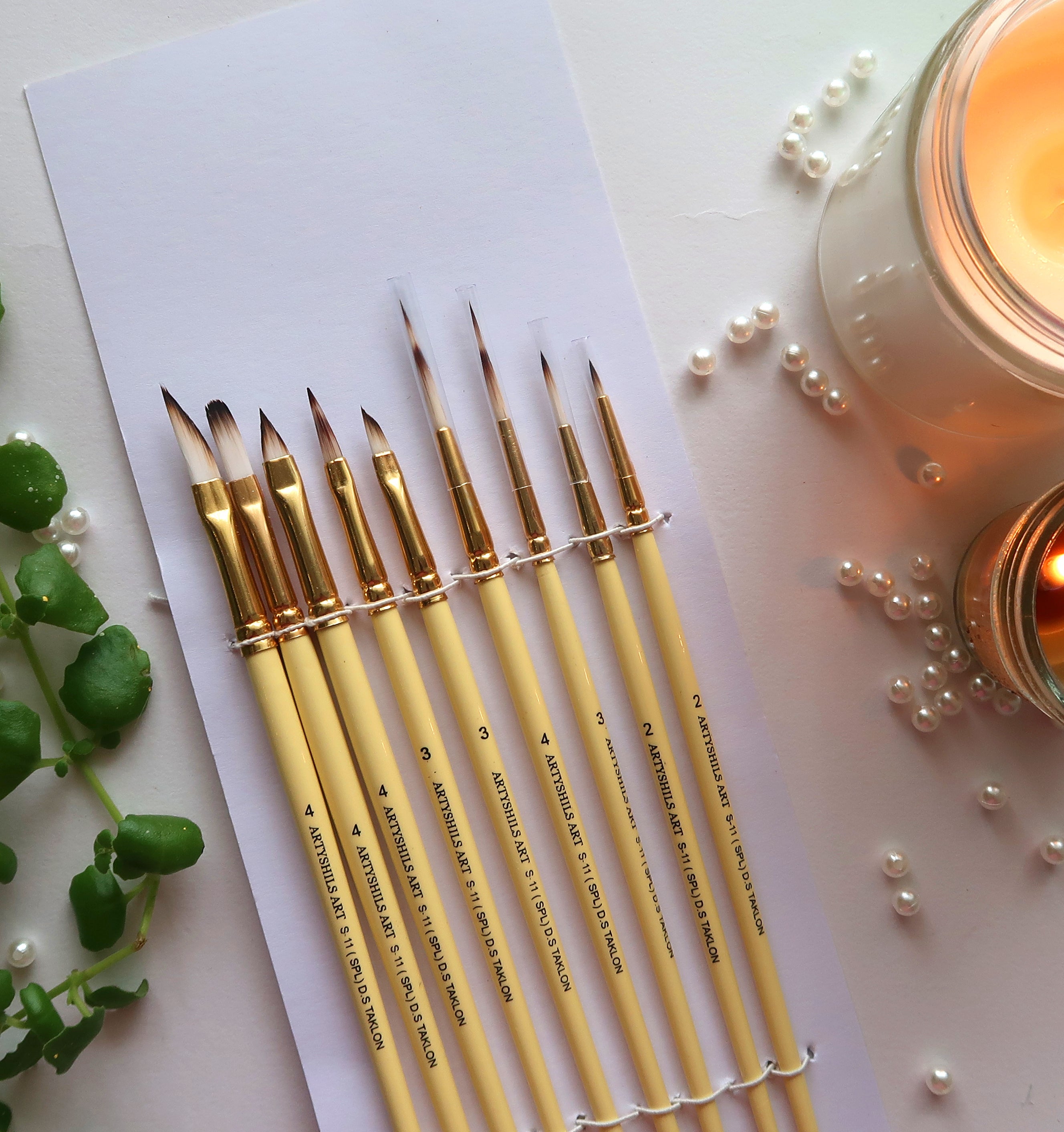 **VERSION 4** Fine details PLUS SIZE mix brushes for painting by Artyshils Art