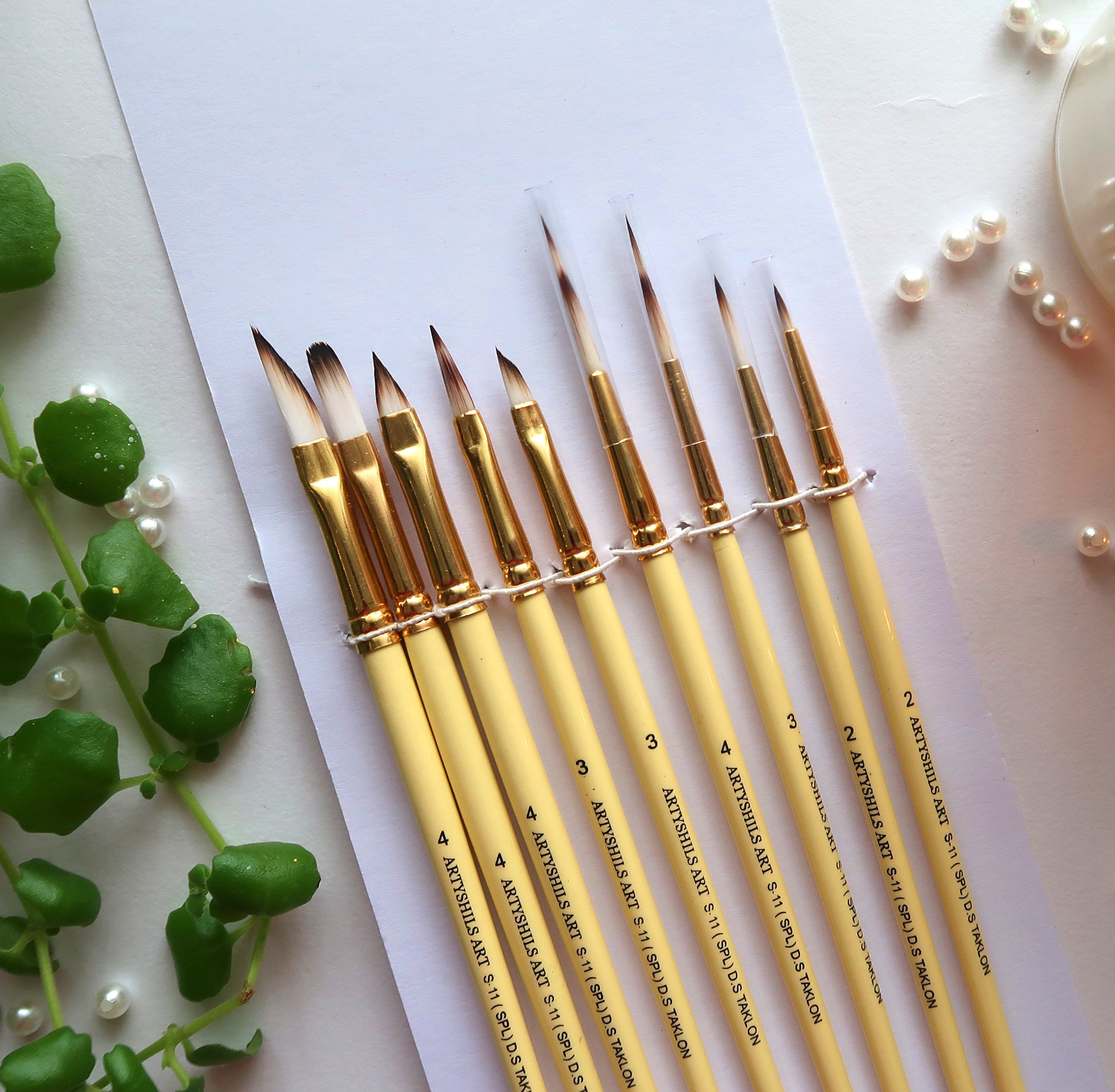 **VERSION 4** Fine details PLUS SIZE mix brushes for painting by Artyshils Art