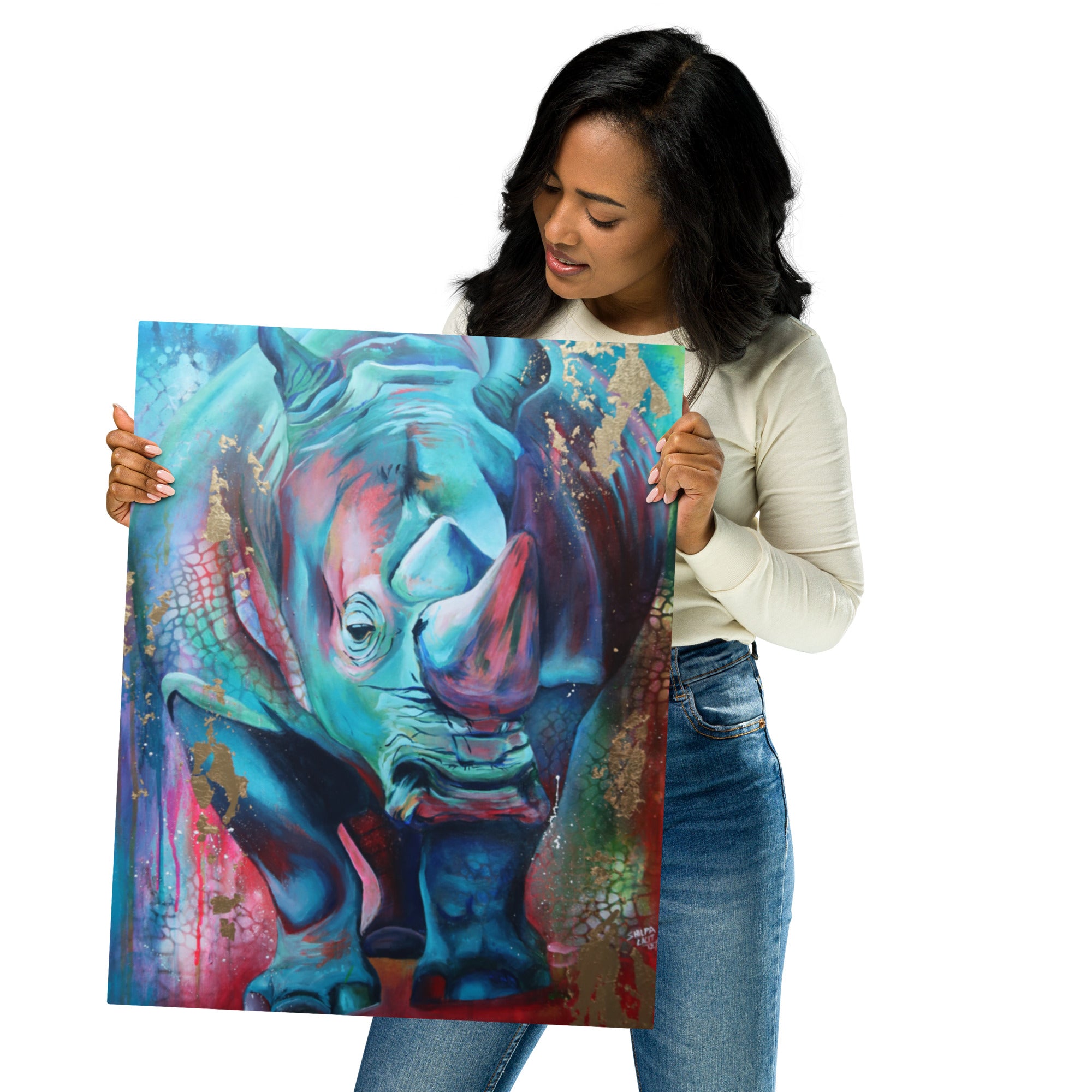 Metal print gloss - Rhino