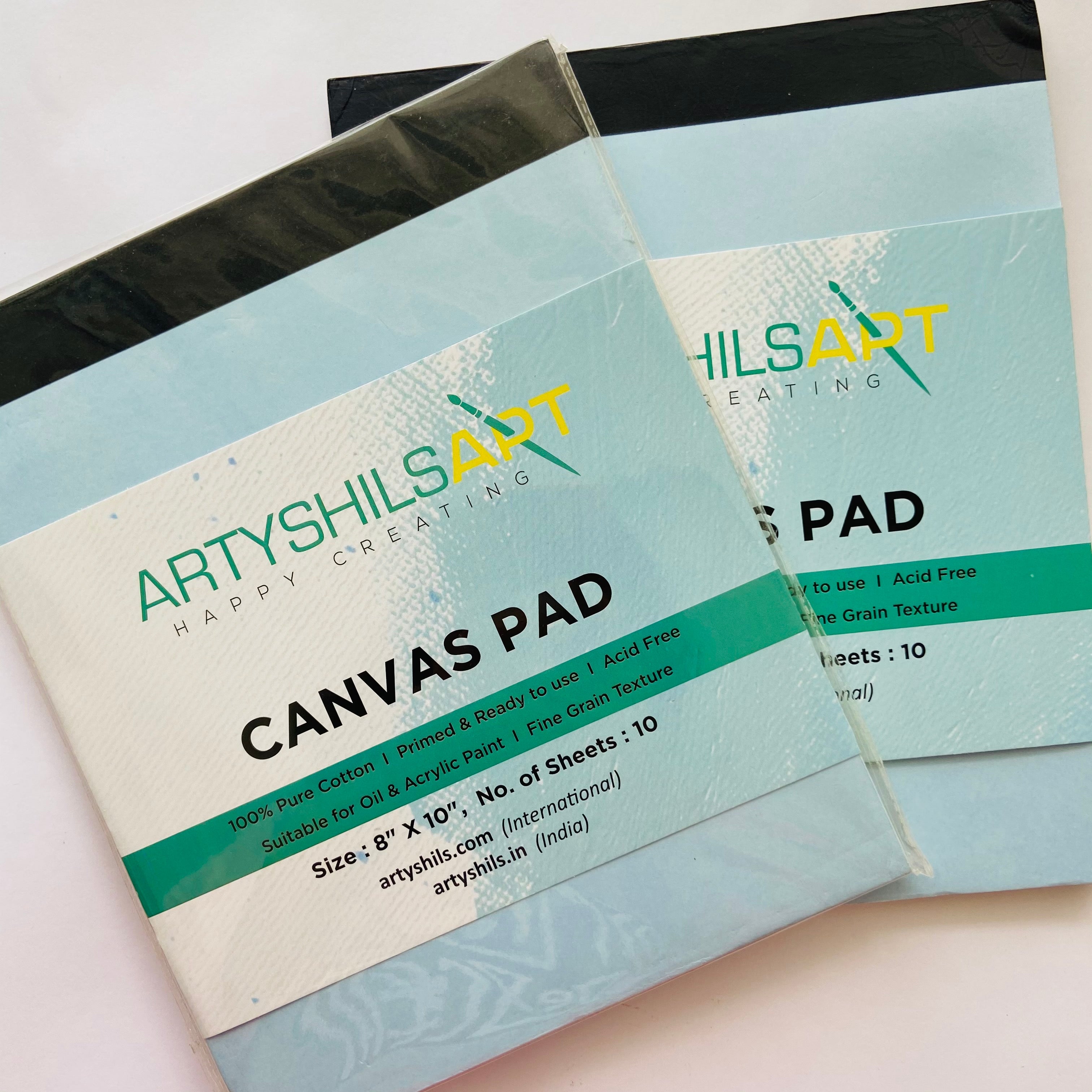 8/10" - 1 Small Size canvas pad / Canvas Cloth Sketchbook