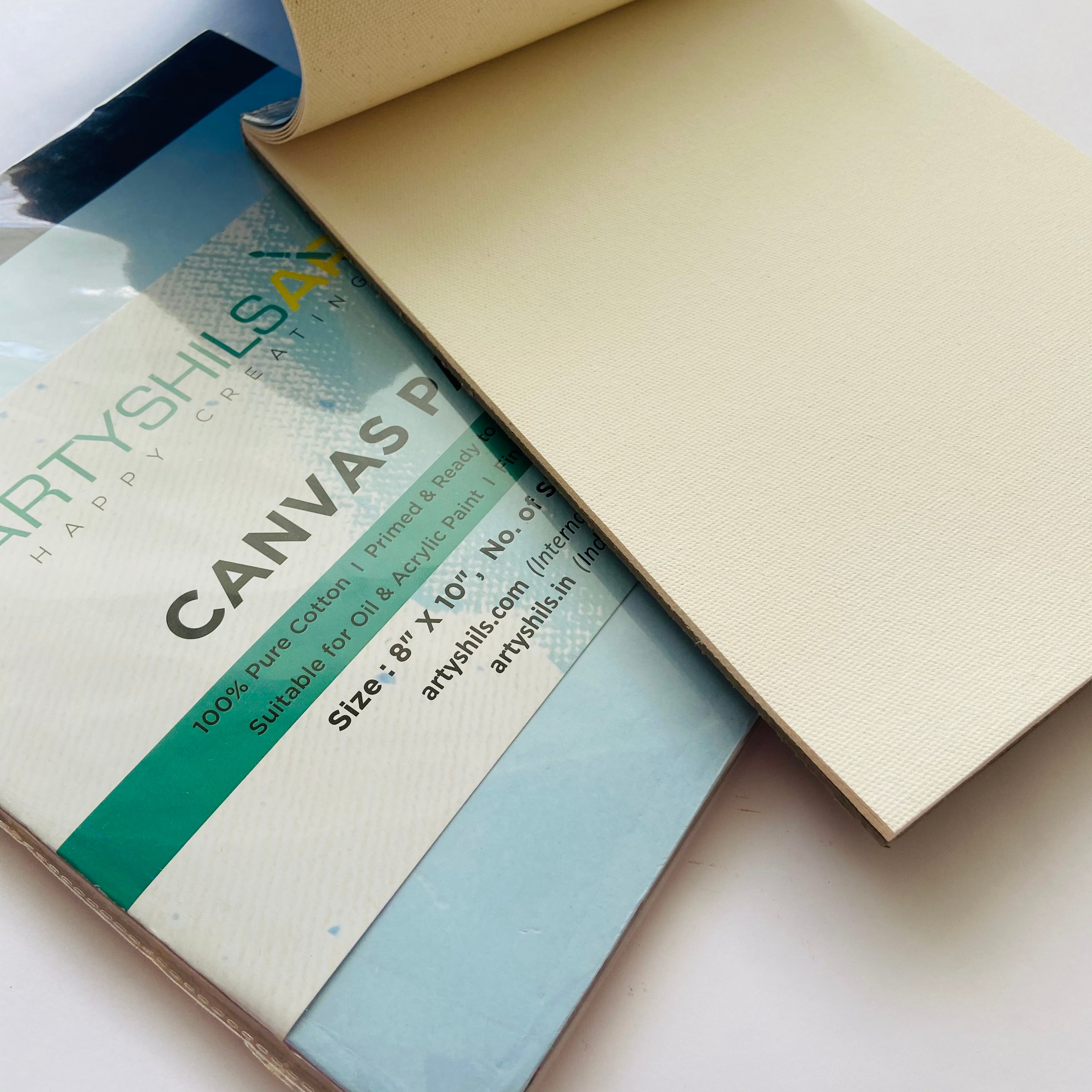 8/10" - 1 Small Size canvas pad / Canvas Cloth Sketchbook