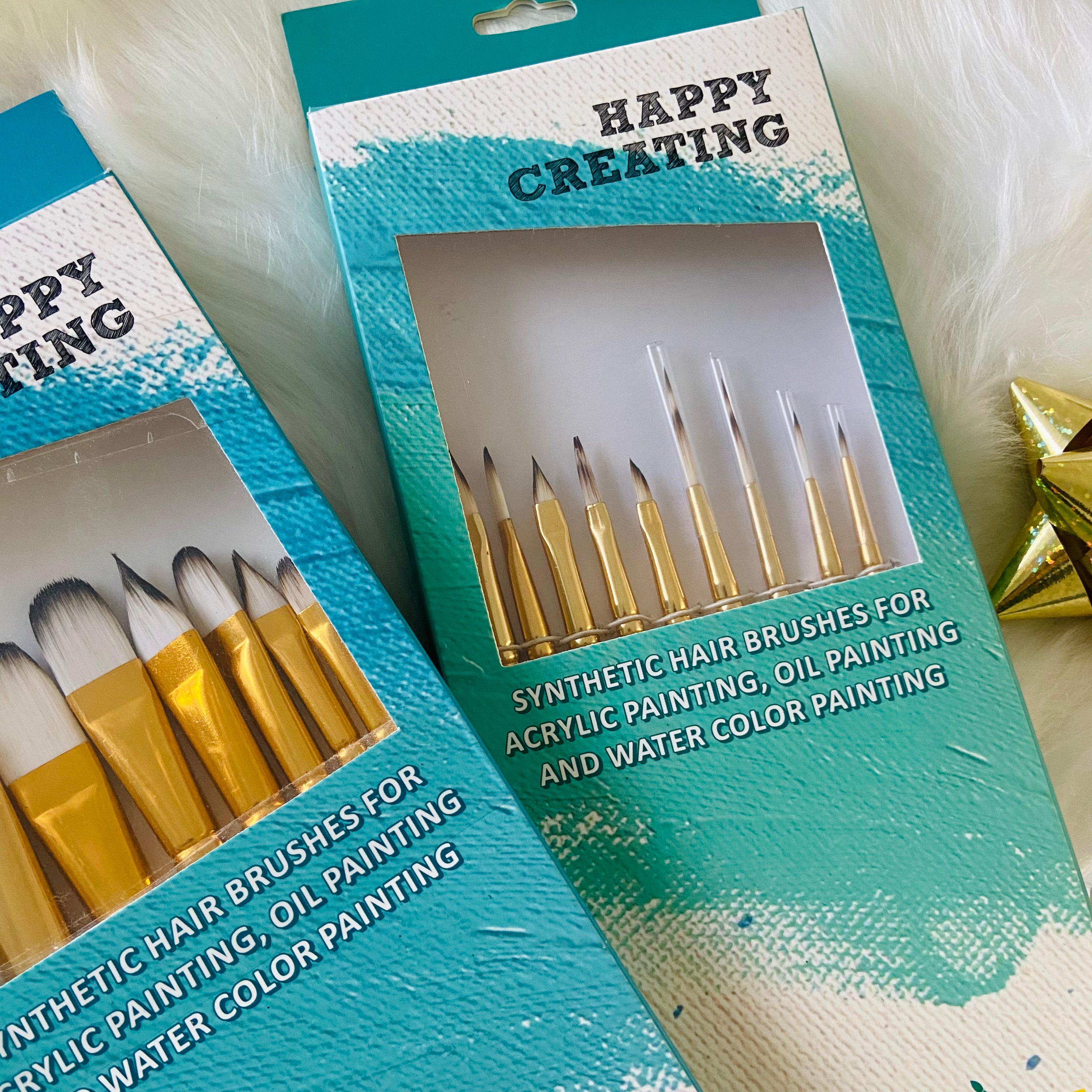 Gift 001 :- Gift for oil painting artist | 3 Brush sets | Blender. Mix. Fine details plus