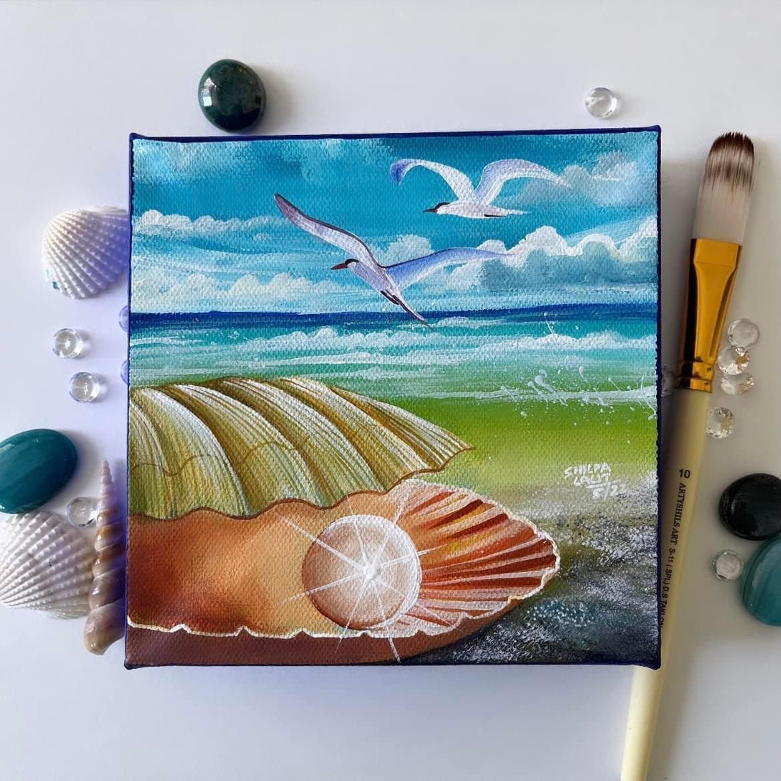 ORIGINAL ART :- “ Pearl of hope “