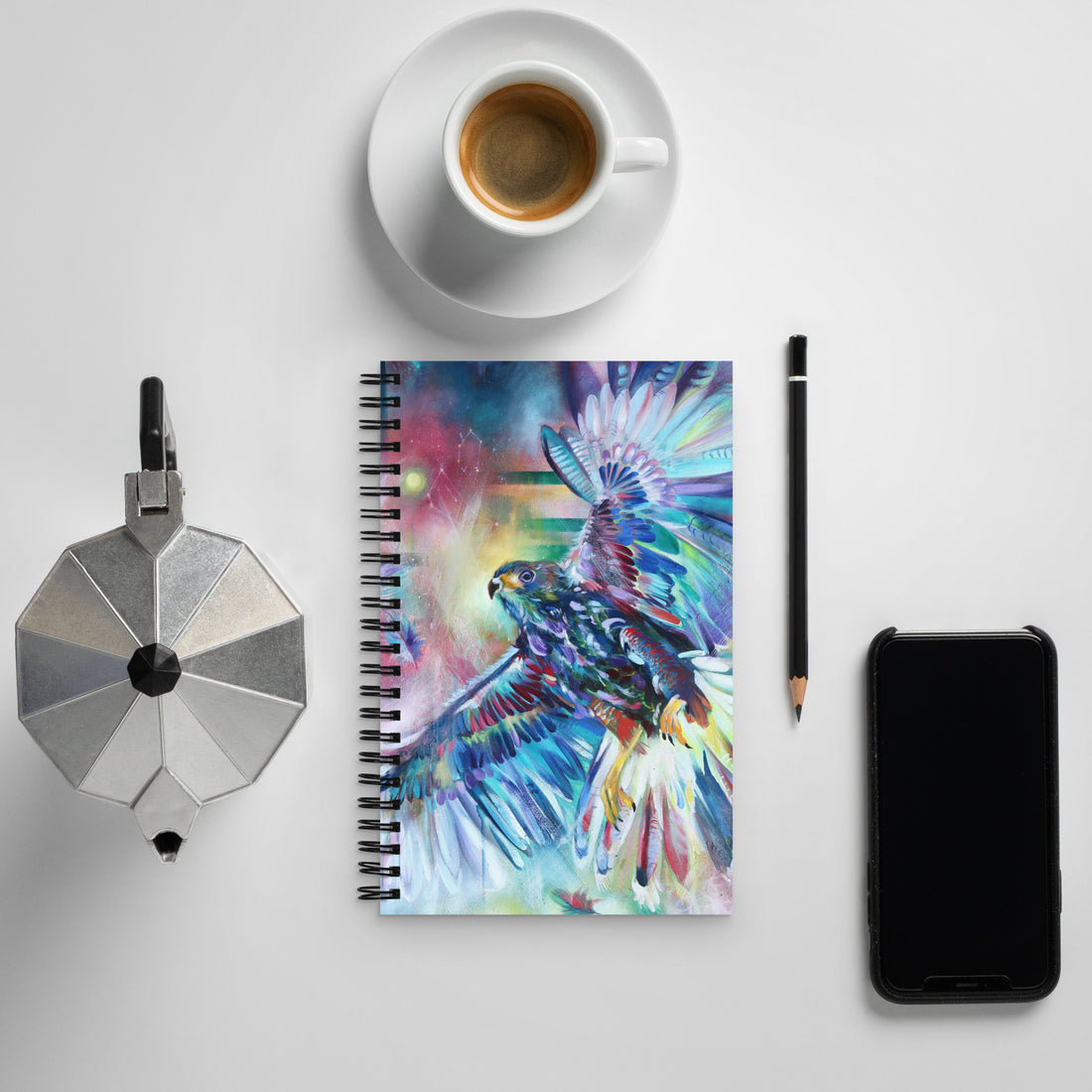 Spiral notebook - " Transformation " art cover