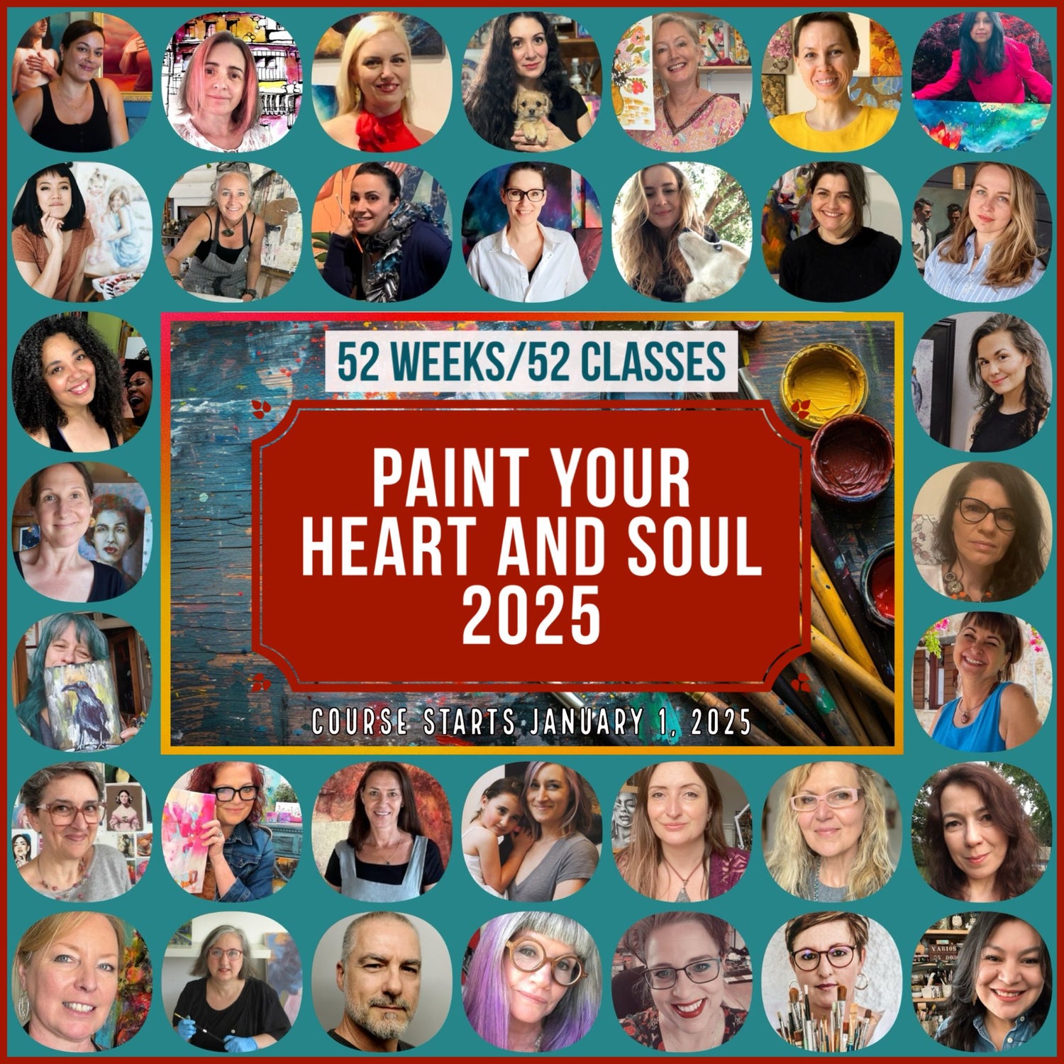 Exciting News: I’m Teaching in Paint Your Heart and Soul 2025!