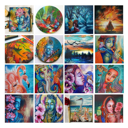 Artyshils Unlimited : Rent the Workshops | 50+ Beginner-Friendly Painting Classes (Acrylic &amp; Mixed Media)