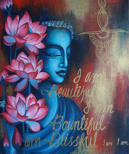 5 Buddha Acrylic Painting Workshops Bundle | Acrylic Painting and Gold Leaf Art Classes for Beginners | Step-by-Step Spiritual Art Course