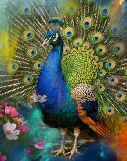 LIVE Peacock Mixed Media &amp; Acrylic Painting Workshop | September 24 &amp; 25, 2026