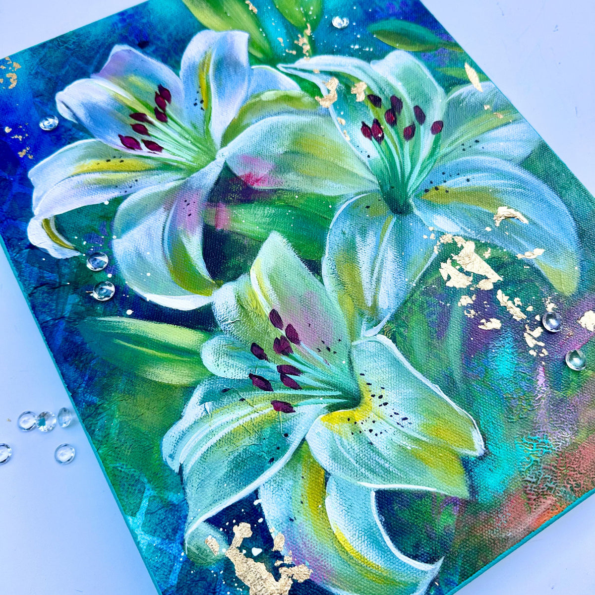 LIVE Enchanted Lilies Mixed Media &amp; Acrylic Painting Workshop ✨🌿 | September 24 &amp; 25, 2026