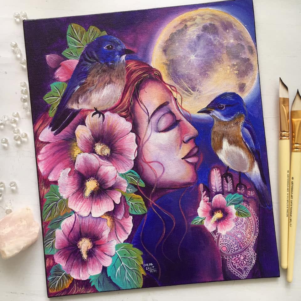 Mother Earth : Detailed Acrylic Painting Workshop on Canvas Board