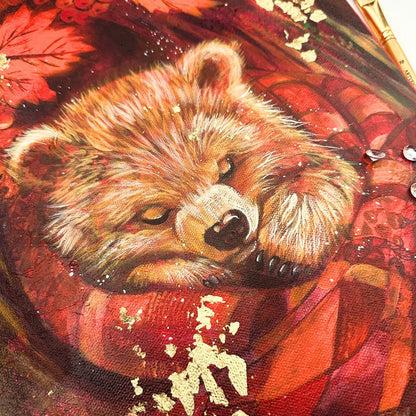 LIVE Cozy Fall Baby Bear Mixed Media &amp; Acrylic Painting Workshop | October 22 &amp; 23, 2026 🐻🍂