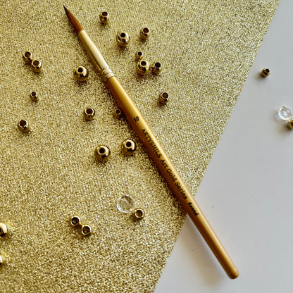 No.10 Round Brush : Gold Glow Collection | Synthetic Hair | Vegan