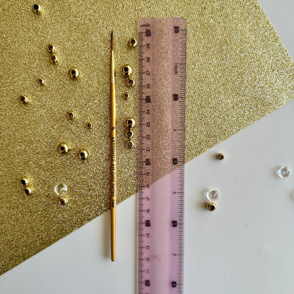 No.0 Liner Brush : Gold Glow Collection | Synthetic Hair | Vegan
