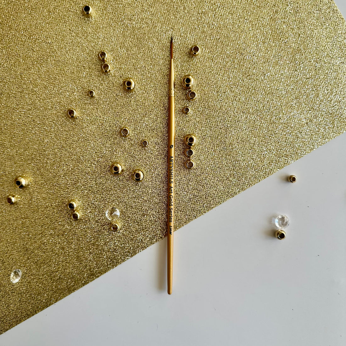 No.0 Liner Brush : Gold Glow Collection | Synthetic Hair | Vegan