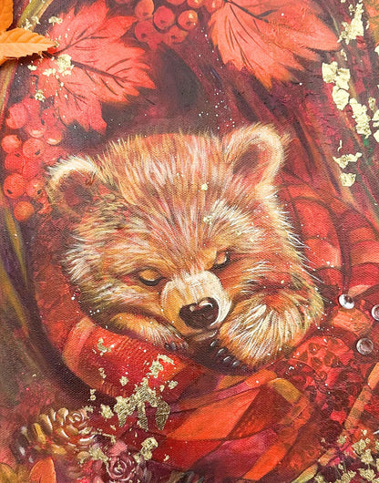 LIVE Cozy Fall Baby Bear Mixed Media &amp; Acrylic Painting Workshop | October 22 &amp; 23, 2026 🐻🍂
