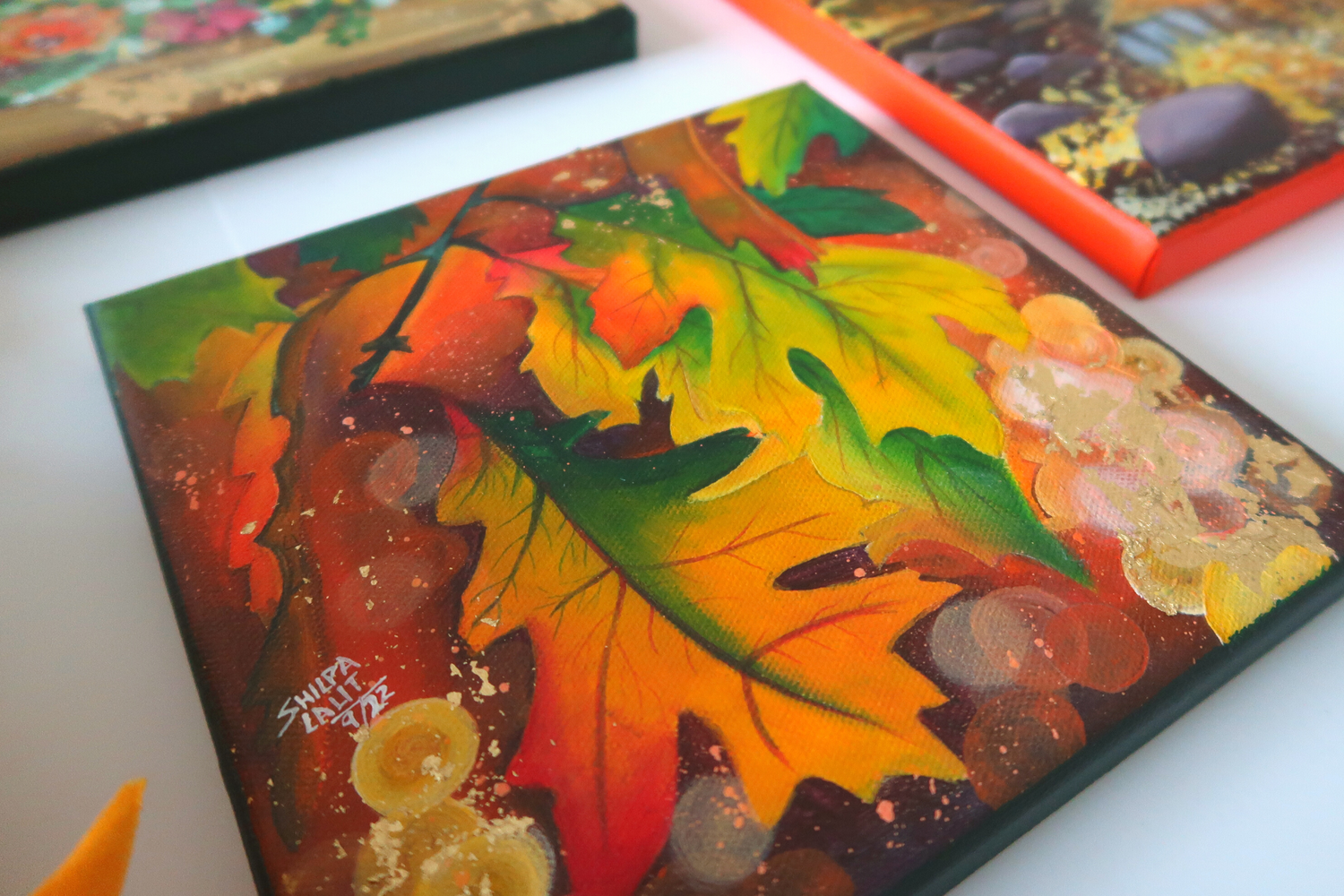 Fall Acrylic Painting Workshop (5 Canvases) | Beginner Step-by-Step Autumn Art Class Online