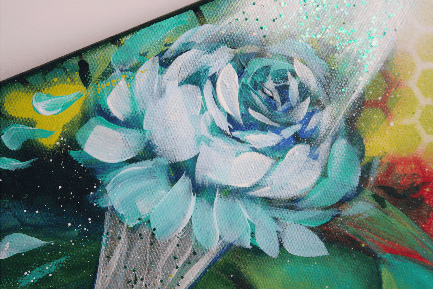 Spring Goddess Mixed Media Portrait Workshop | Step-by-Step Acrylic Girl, Bees &amp; Floral Canvas Painting Class for Beginners