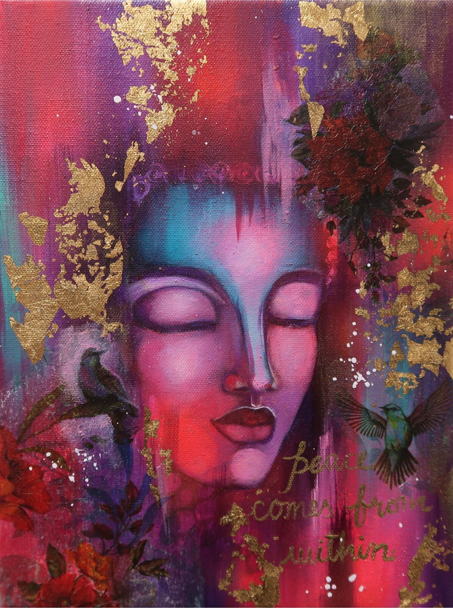 &quot; Peace comes from within &quot; Original Art