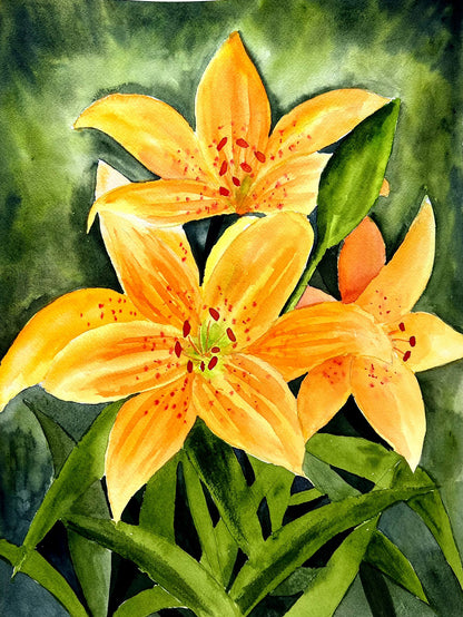 Paint Beautiful Flowers in Acrylic v/s Watercolour | Online Floral Painting Workshop – Pansies, Stargazer Lilies, Plumeria &amp; Lotus