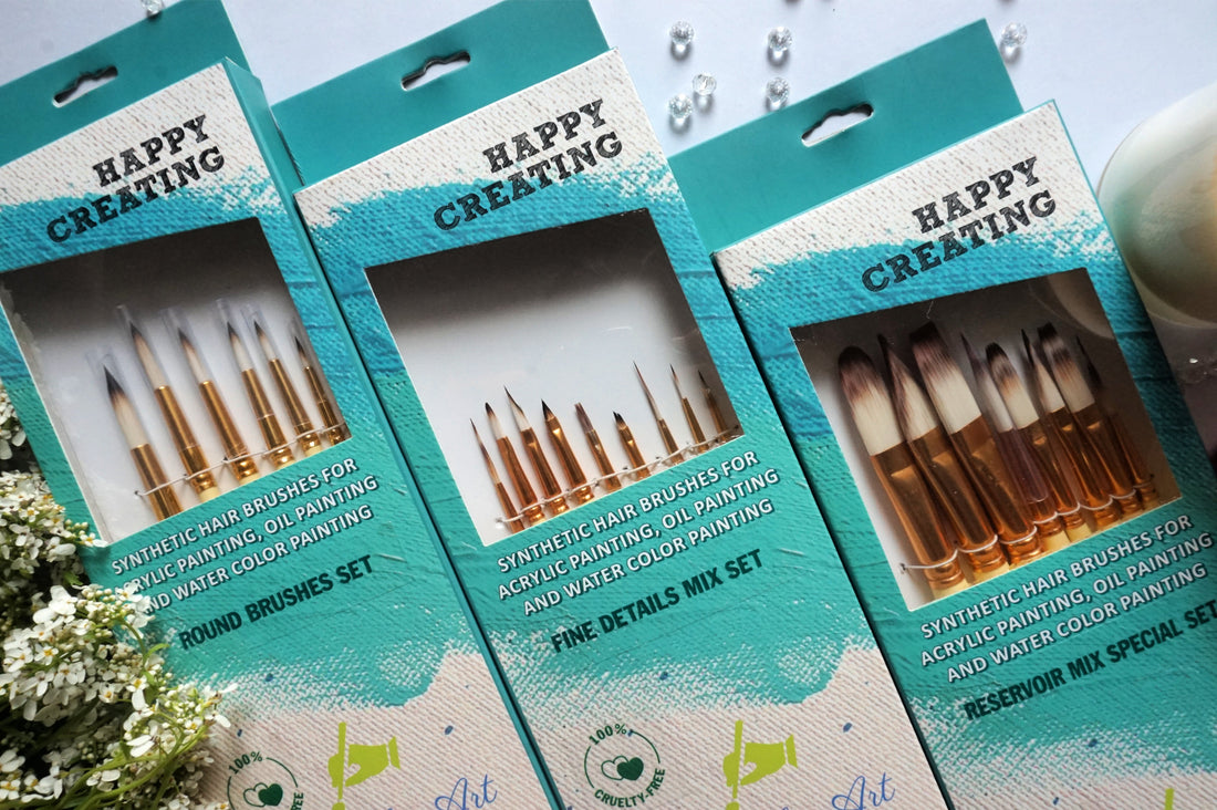 COMBO 4 :- Round set, Fine detail set, Long hair reservoir set