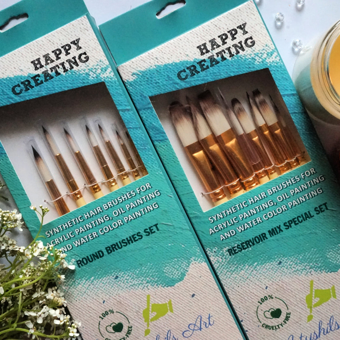 COMBO 8 :- Round set + Long hair reservoir set