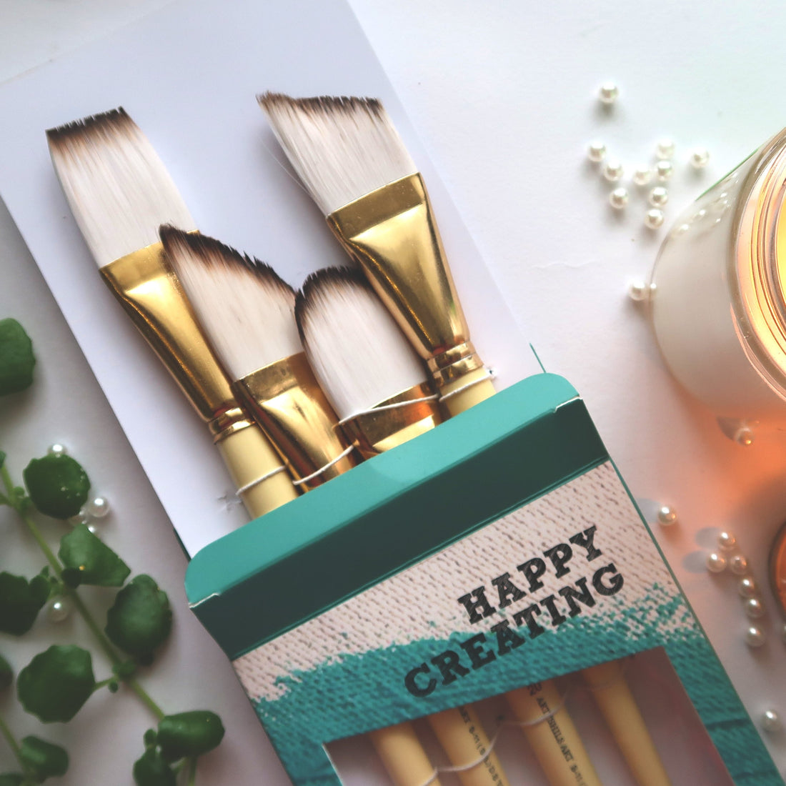 * VERSION 4 * Mix PLUS SIZE synthetic hair brushes for painting