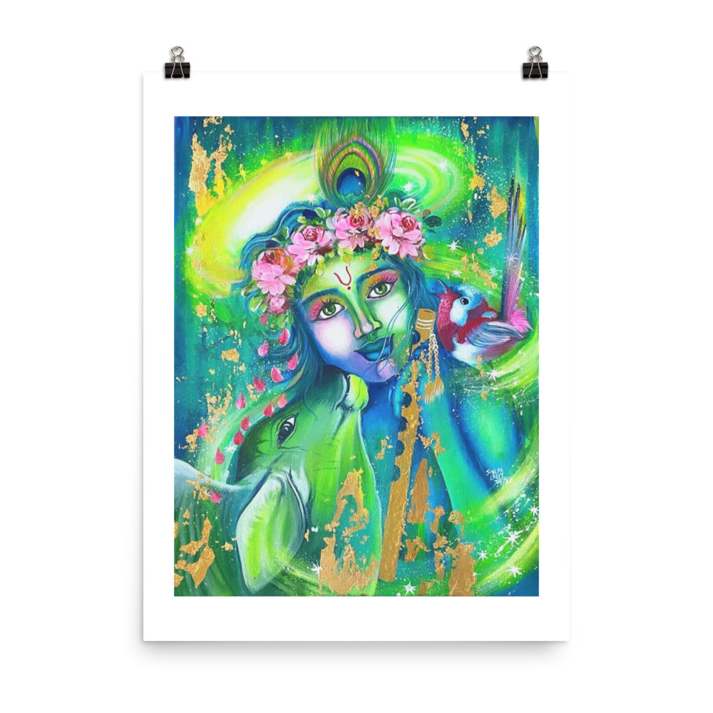 FINE ART PRINT :- LORD KRISHNA