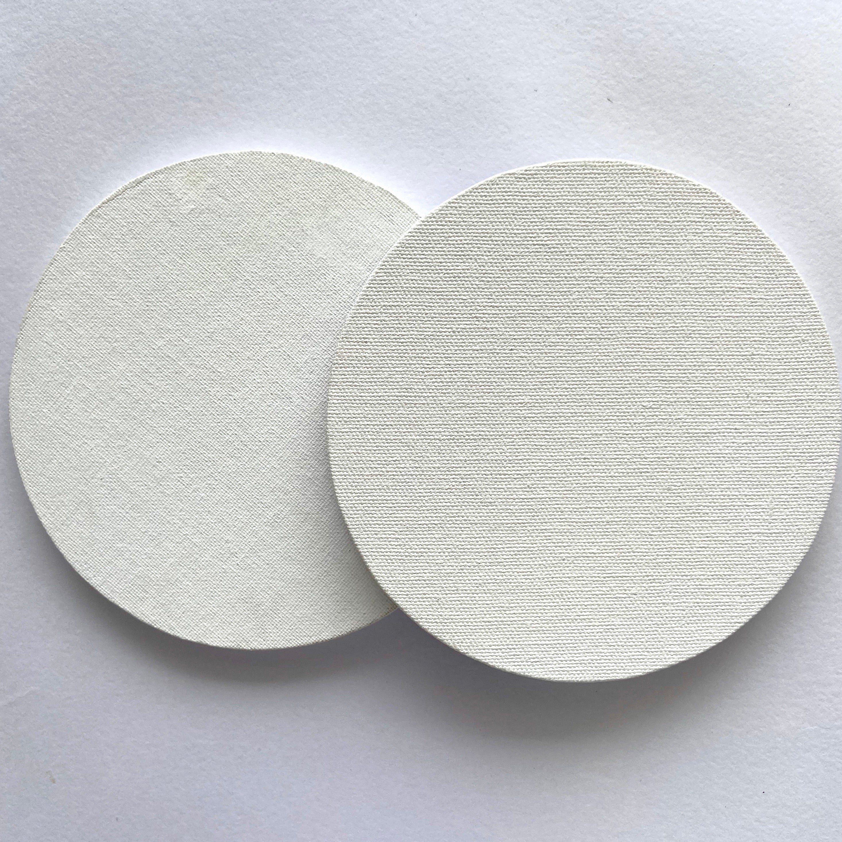 6&quot; WOODEN ROUND CANVAS PANELS 2 PIECES